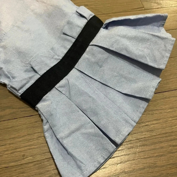 Chepè Italy Woman’s Blue Chambray peasant style top. Small - Picture 5 of 8